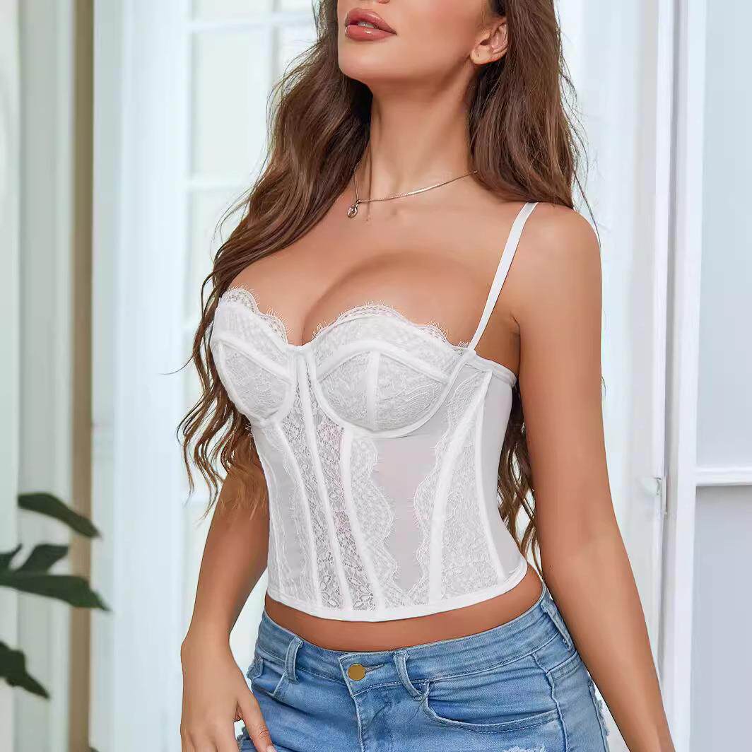 underwear vest tops crop corset sexy party out going corset
