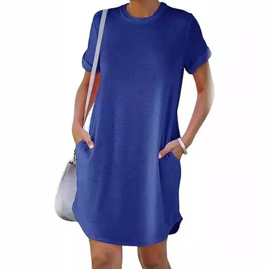 summer skirt T-shirt dress short-sleeved tennis irregular