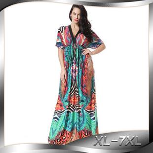 plus long holiday dress sleeve seaside silk Super beach bat