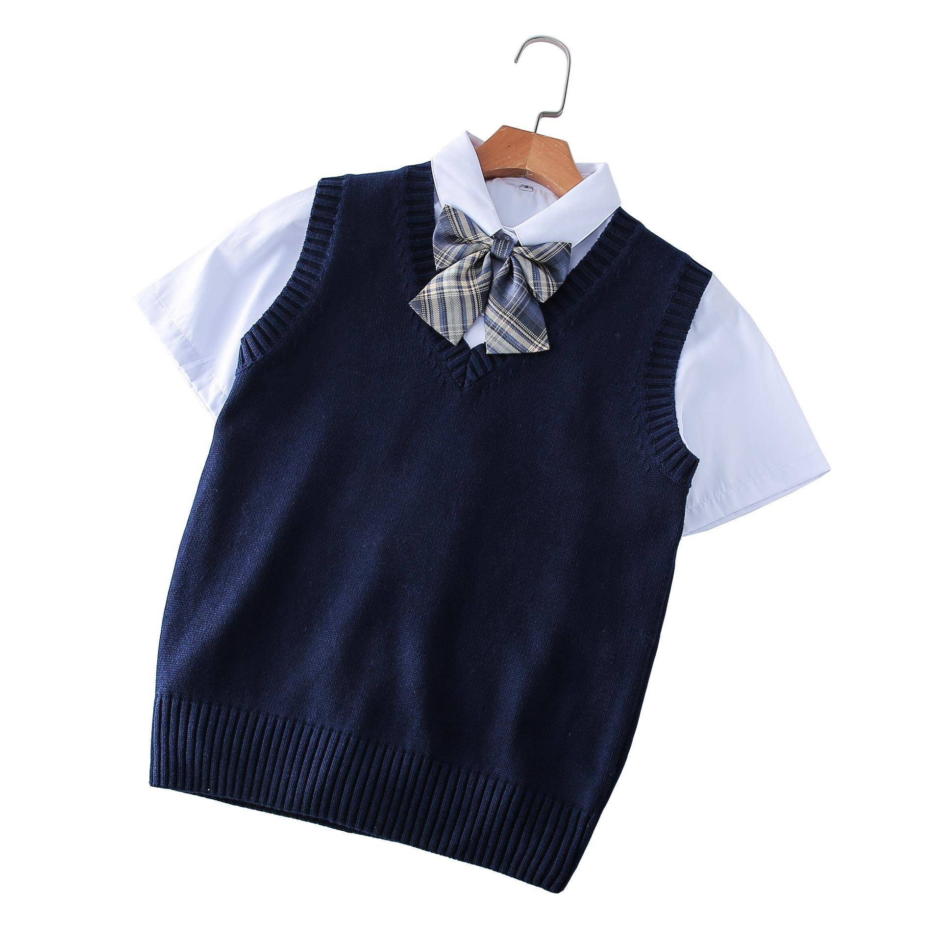 Vest Macron Uniform Factory British Style Sweater College