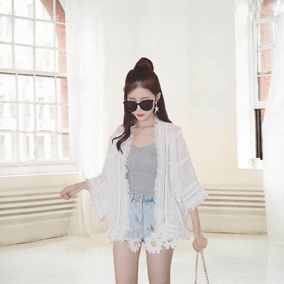 air thin loose Beach conditioning clothing jacket tassel