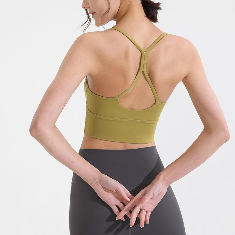 beautiful thin pilates Sports back women straps bra yoga