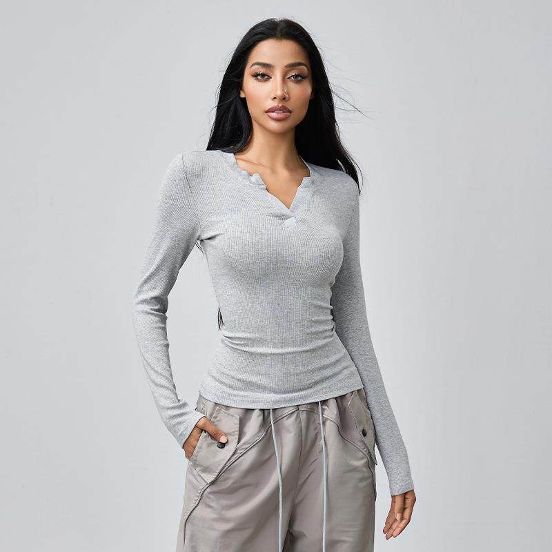 autumn clothes fitness training running T-shirt