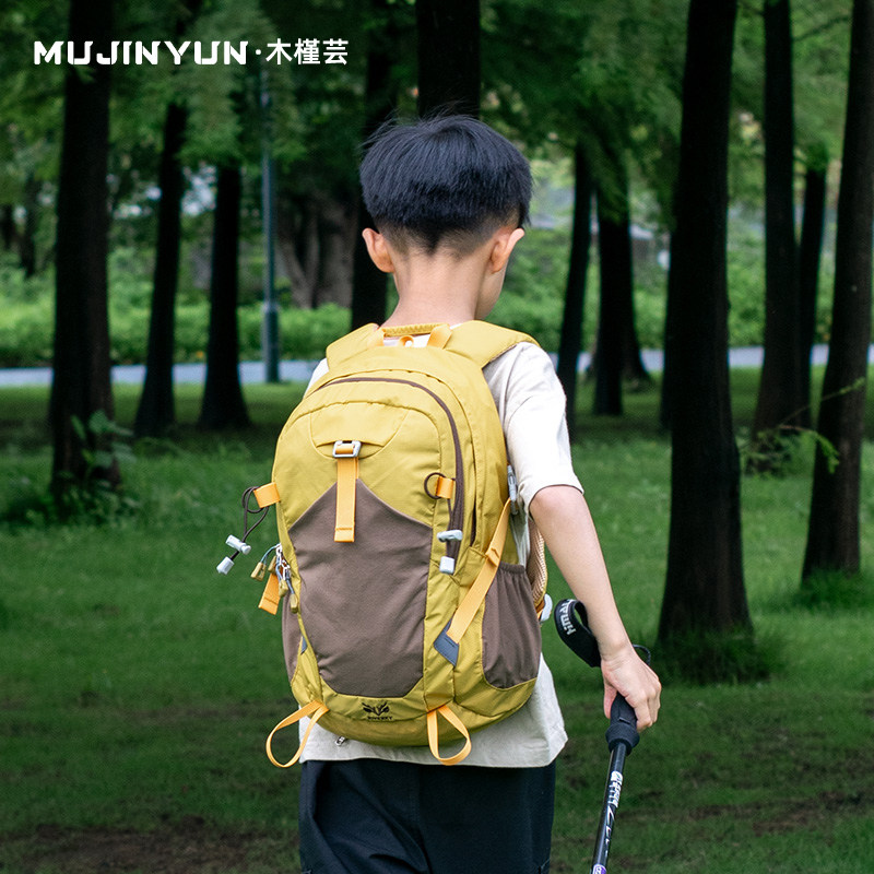 木槿芸户外儿童旅行登山包轻量徒步背包20升男孩外出旅游轻便出游