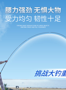 名伦鱼竿旗舰帝道大物轻量