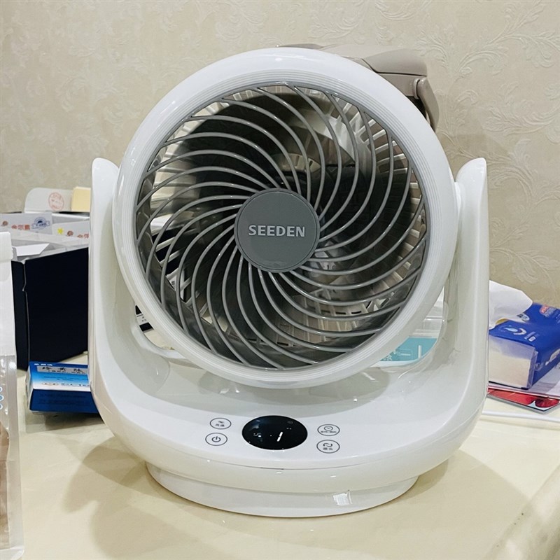 SEEDEN空气循环扇家用电风扇台式静音学生宿舍桌面办公室小型电扇