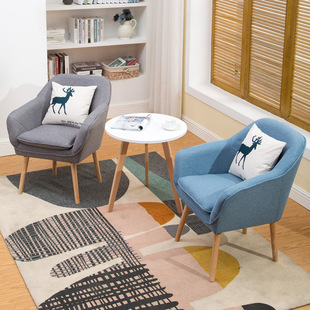 奶茶店沙发桌椅组合休闲卡座小单人甜品店网红服装咖啡厅简约