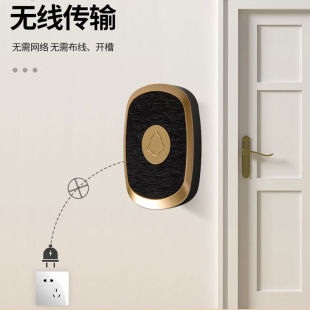 立可安门铃感应器无线门铃不串响夜晚值班室呼叫器插电家用无线门