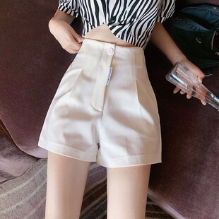 套装女夏2025新款气质显瘦百搭高腰西装短裤+白色斑纹上衣两件套