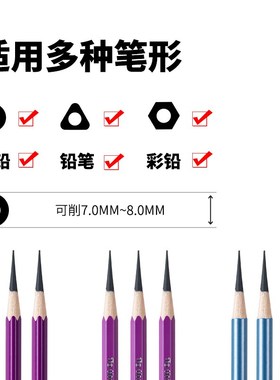 瑞萌特素描削笔器美术生专用第三代防断铅卷笔刀手摇转笔刀学生专