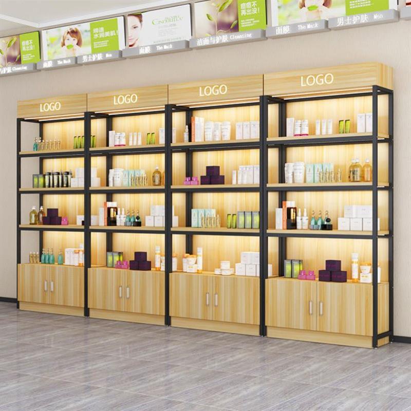 货架展示柜陈列化妆品置物架产品饰品样品母婴店超市架子美容柜子