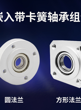 BARR带扣环嵌入型圆法兰带座单轴承座组件固定座BGRRB BFJ 50
