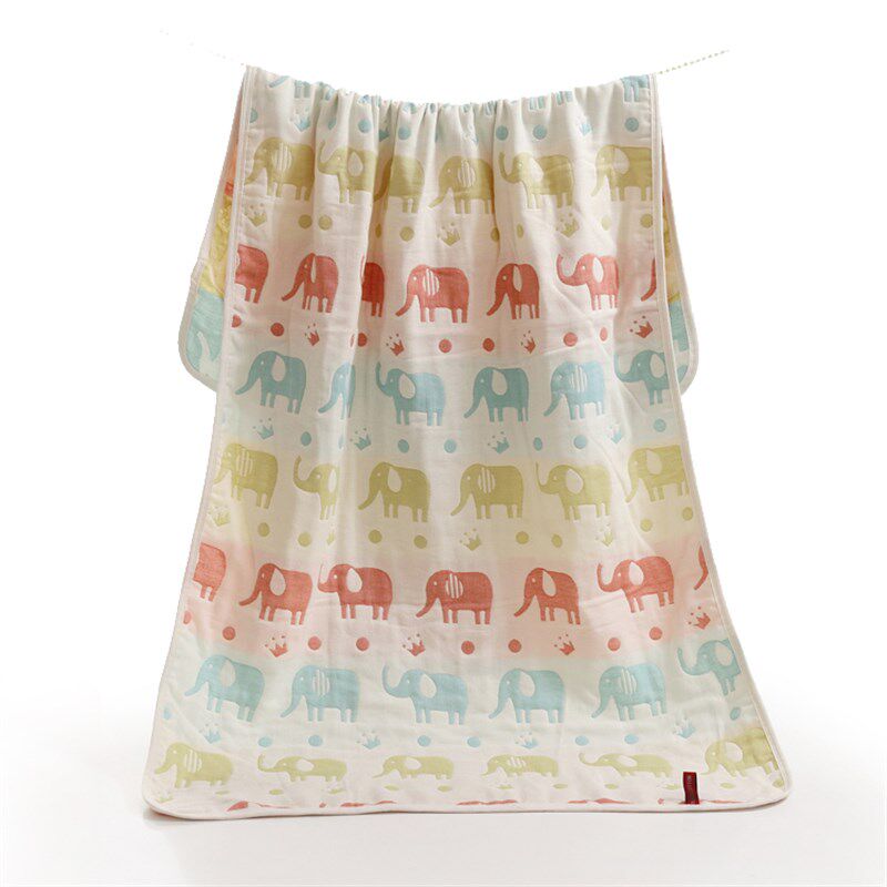 包邮五层纱布纯棉男女浴巾成人加大加厚儿童卡通盖毯柔软吸水巾