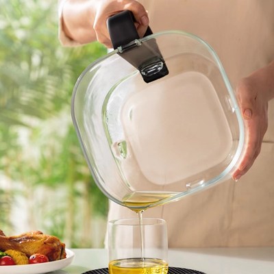 适用于米技MFEO-GS45空气炸锅4.5L玻璃内胆加厚高硼硅玻璃胆通用