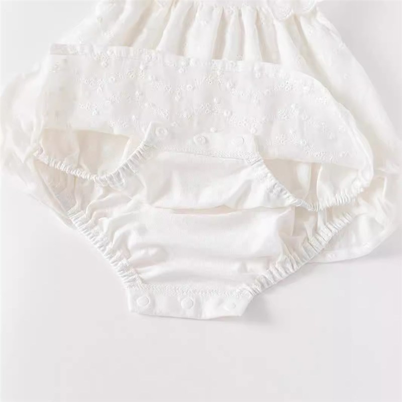婴儿公主裙夏装薄款纯棉包屁裙新生儿女宝宝满月百天超仙公主哈衣