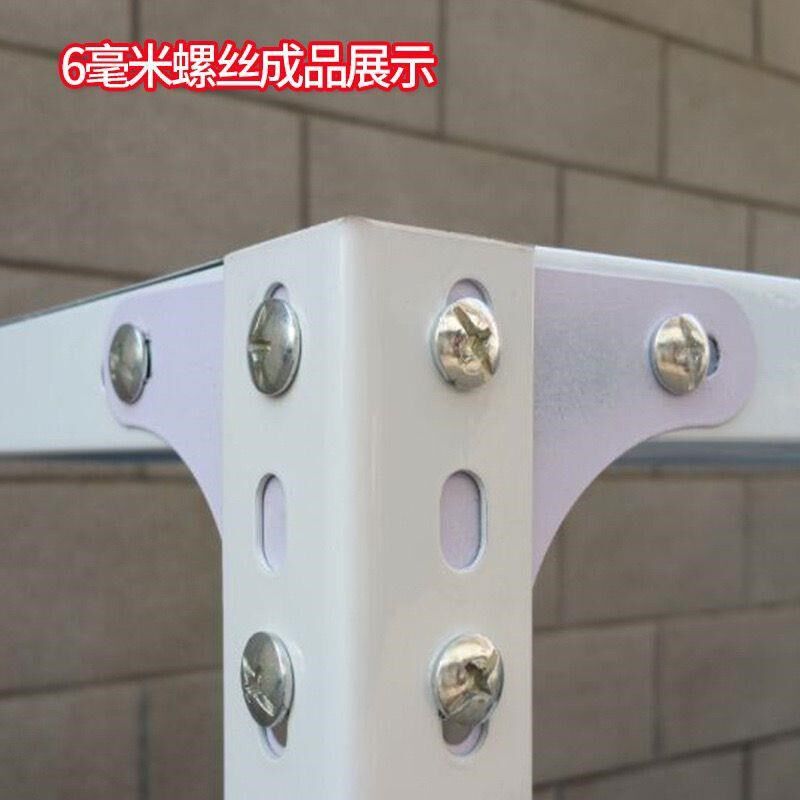 货架螺丝十字螺栓配件6mm带帽三角片固定螺丝配法兰螺母