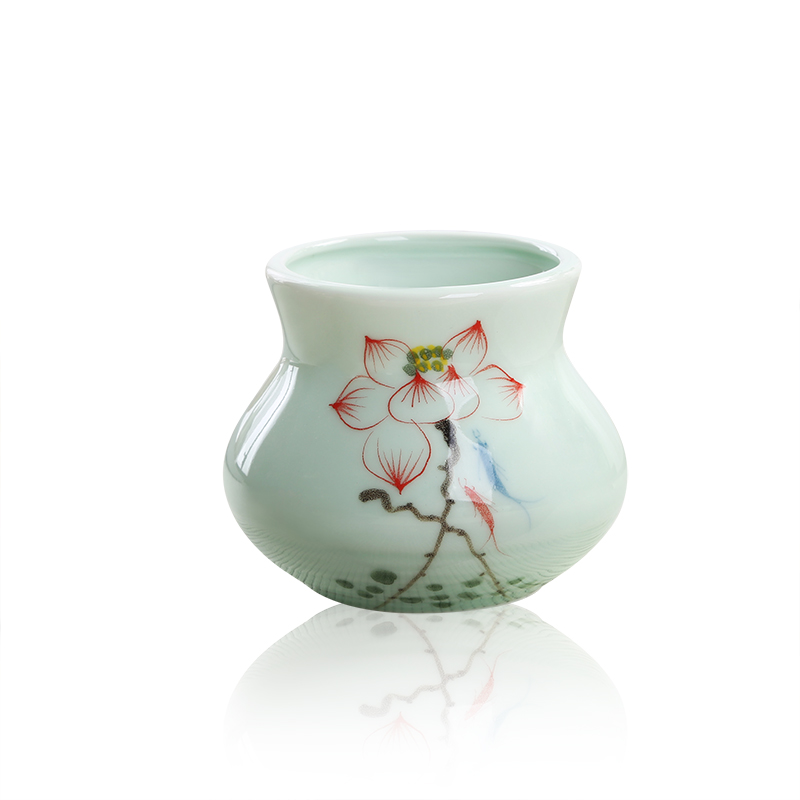 中国风小花瓶摆件家居玻璃花瓶透明绿萝水培植物富贵竹插创意笔筒