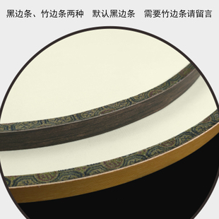 双面真丝熟绢空白团扇子宫扇悬挂式挂屏工笔画玄关书房墙画挂扇