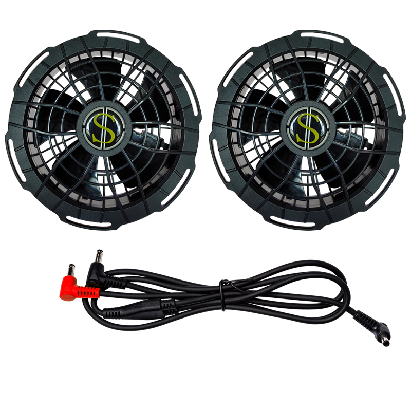 防水19V空调服风扇衣服空调衫空调衣电池降温制冷工地服配件