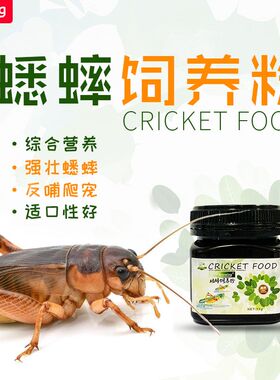 诺茵蟋蟀饲养粉蛐蛐营养粉杜比亚面包虫粮食饲料补充矿物质维生素