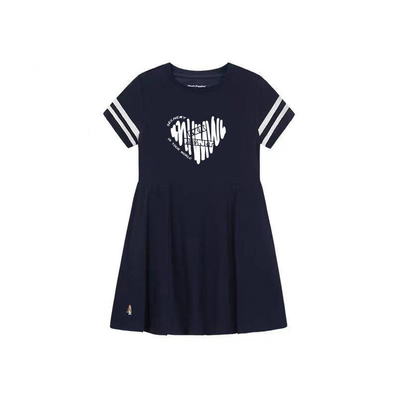 胖女童连衣裙夏季中大童加肥加大洋气裙子偏胖女孩大码宽松休闲裙