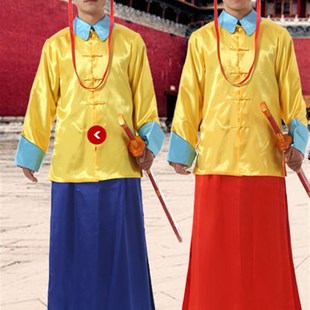 清朝御前侍卫官兵服 御林军清兵古装衙役带刀侍卫影视服装黄马褂