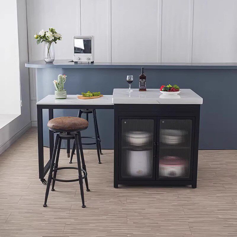 厨房岛台餐桌一体家用可伸缩开放式料理备餐吧台单独可移动餐边柜,住宅家具,岛台,淘宝优惠券,粉丝福利购,淘宝优惠卷