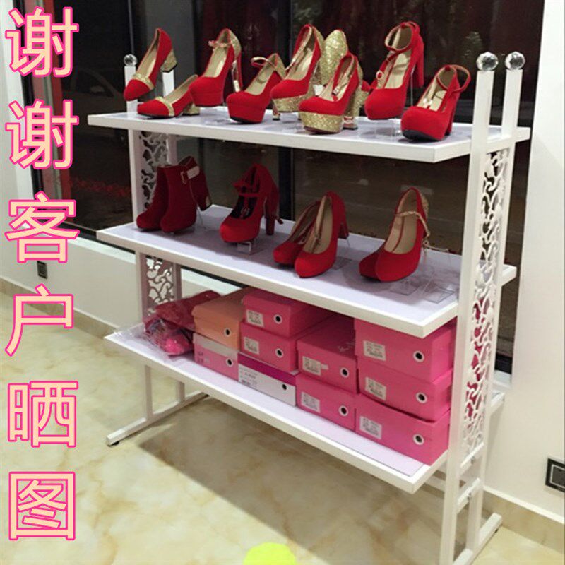 商场鞋店鞋架展示架鞋店货架包包展示架童鞋店中岛鞋展示架陈列架