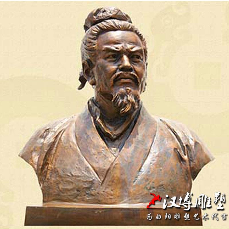 古代名人公休仪人物雕塑玻璃钢仿铜雕塑户外公园景观大型广场雕塑