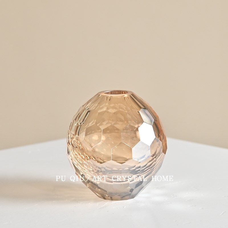 无火香薰摆件轻奢边柜玄关茶几装饰高档香薰玻璃水晶香槟色散香器,家居饰品,香薰摆件,淘宝优惠券,粉丝福利购,淘宝优惠卷
