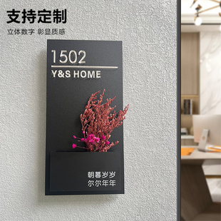 门牌订制门牌定制门牌号码牌家用门牌号入户门亚克力房间门牌创意