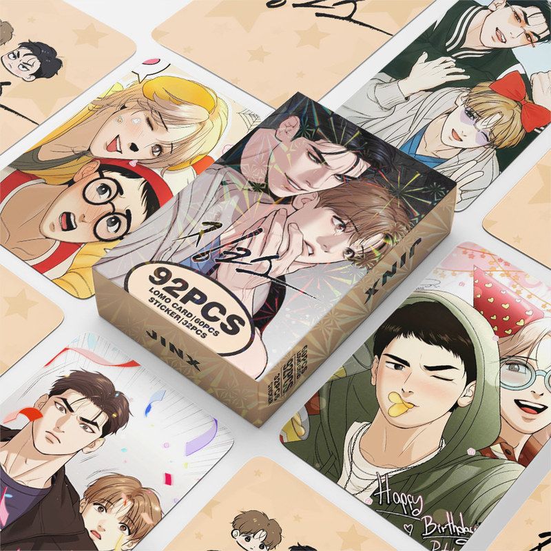 92张小卡片照贴纸韩漫魔咒纪念卡金丹周宰京二次元动漫画卡通周边