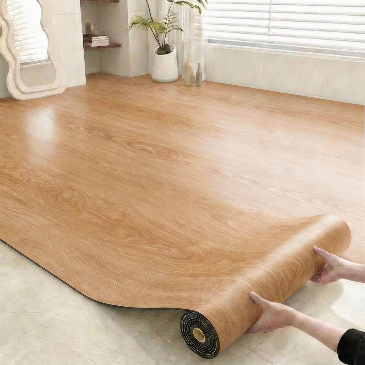 自粘加厚耐磨防水防滑地板贴纸
