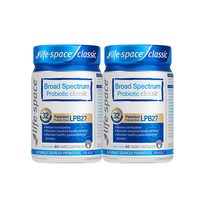 lifespace升级成人320亿广谱益生菌护肠胶囊2瓶装