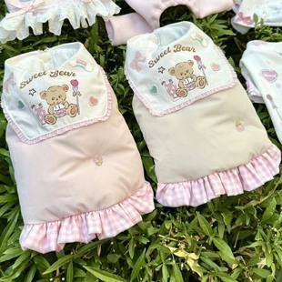 宠物猫咪狗狗秋冬衣服加厚保暖棉服马甲泰迪马尔济斯小型犬背心