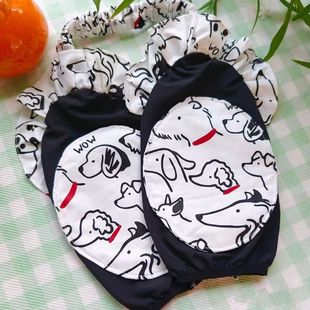 新品 狗狗宠物衣服可爱花边公主风护肘金毛萨摩阿拉斯加防脏护膝