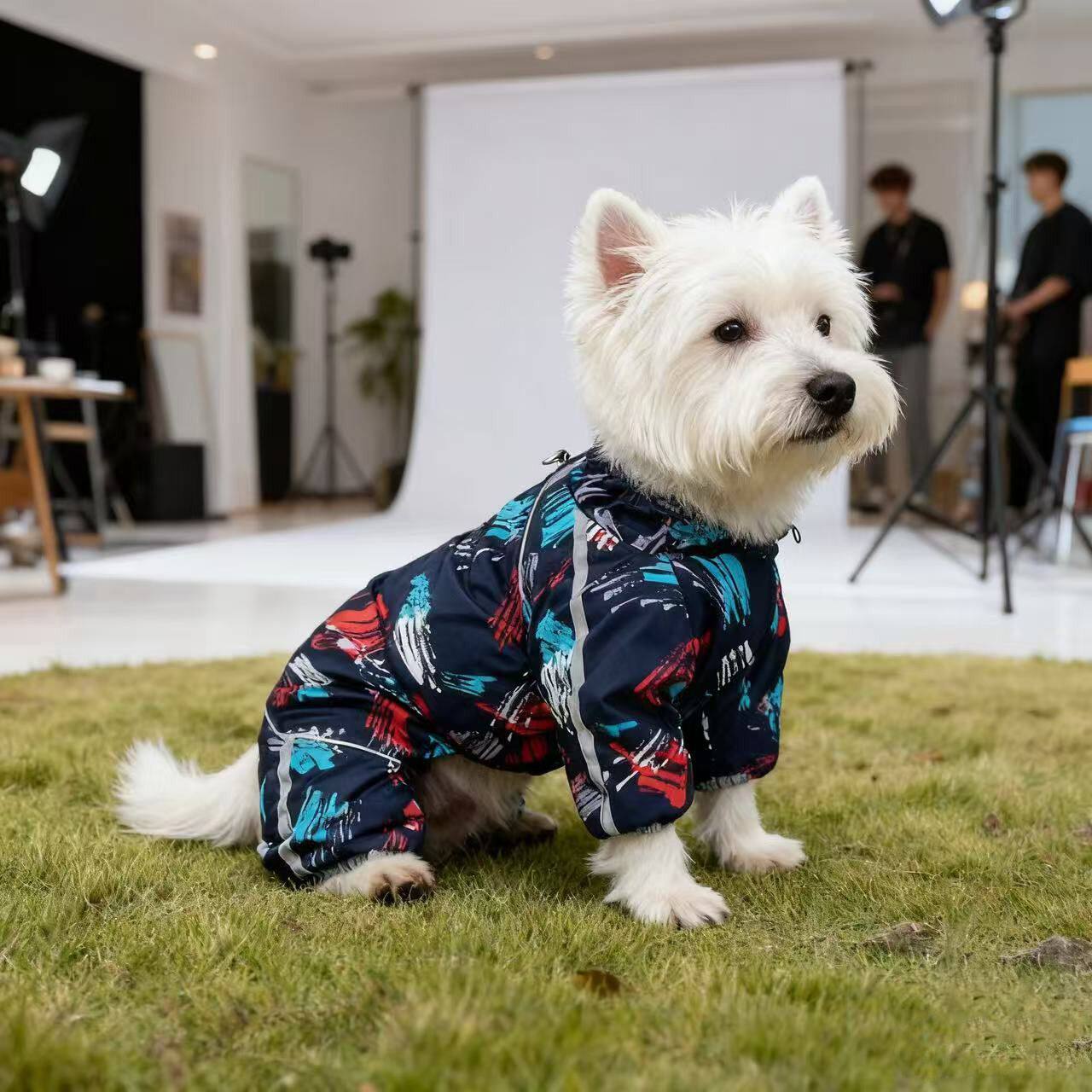 宠物衣服冬装泰迪吉娃娃包肚子防寒四脚衣棉服超保暖狗狗衣服加厚