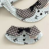 猫咪狗狗围兜宠物蕾丝布艺猫口水巾手工编织拍照饰品围脖装 饰项圈