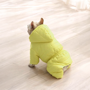 法斗专用狗狗衣服秋冬款棉服巴哥斗牛犬四脚衣冬季保暖冬天棉衣