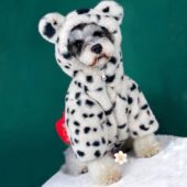 狗狗衣服冬季 老虎加厚保暖雪纳瑞法斗比熊泰迪中小型犬皮草外套