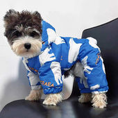 狗狗冬天衣服加厚保暖泰迪博美宠物四脚衣服冬季 加绒防寒小中型犬