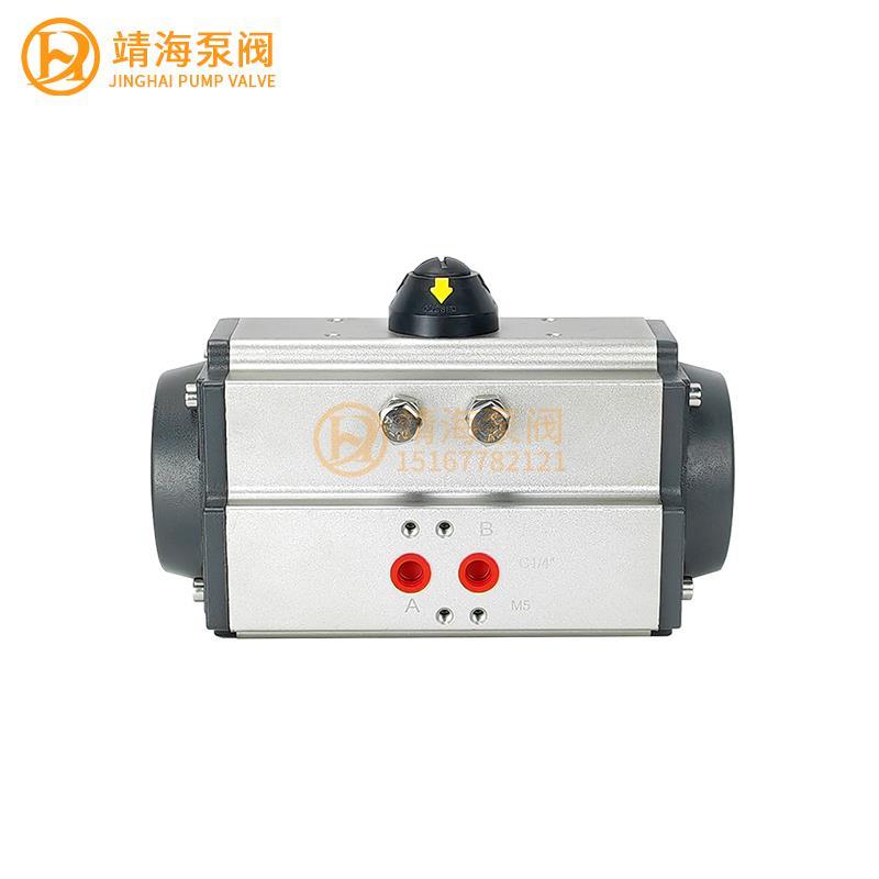 AT气动阀门执行器气动头蝶阀球阀开关控制器双单作用GT气动装置