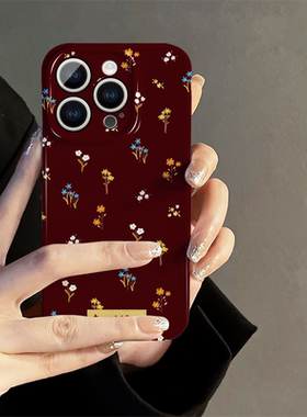 适用华为p70手机壳nova12/11/10/9/8/7新款女r17高级硅胶pura70全包p60/50/40/30防摔保护套pro+薄SE复古碎花