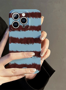 适用苹果16手机壳新款iPhone15pro女ip14/13promax小众se防摔8保护套菲林12简约拼色mini情侣plus外壳6s/7