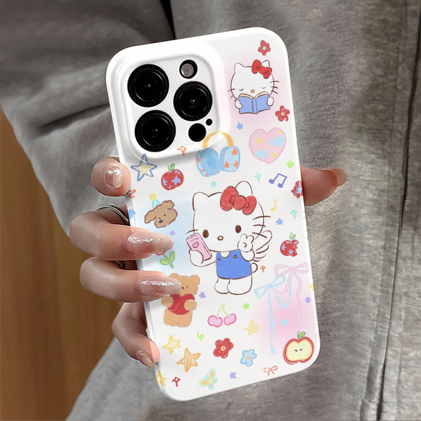 适用苹果16pro手机壳女iPhone15promax简约14小米mate华为13新款xsmax防摔oppo红米16e天使kt猫vivo套12荣耀1