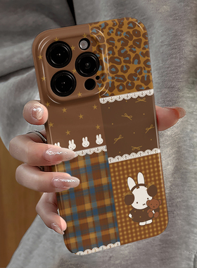 适用iPhone17pro手机壳苹果16promax卡通ip15pro新款13华为14豹纹米菲兔12防摔套oppo小米红米11全包vivo荣耀