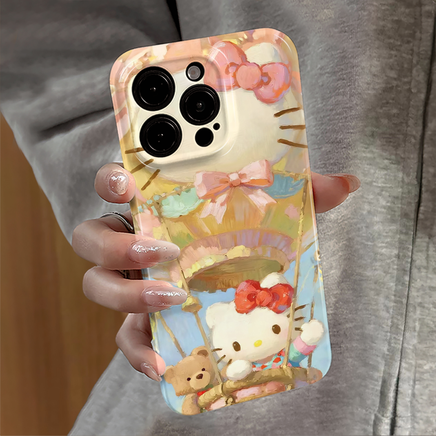 适用苹果16promax手机壳iPhone15pro新款ip16pro卡通13华为12小米14防摔套vivo气球kt猫红米11全包oppo荣耀e