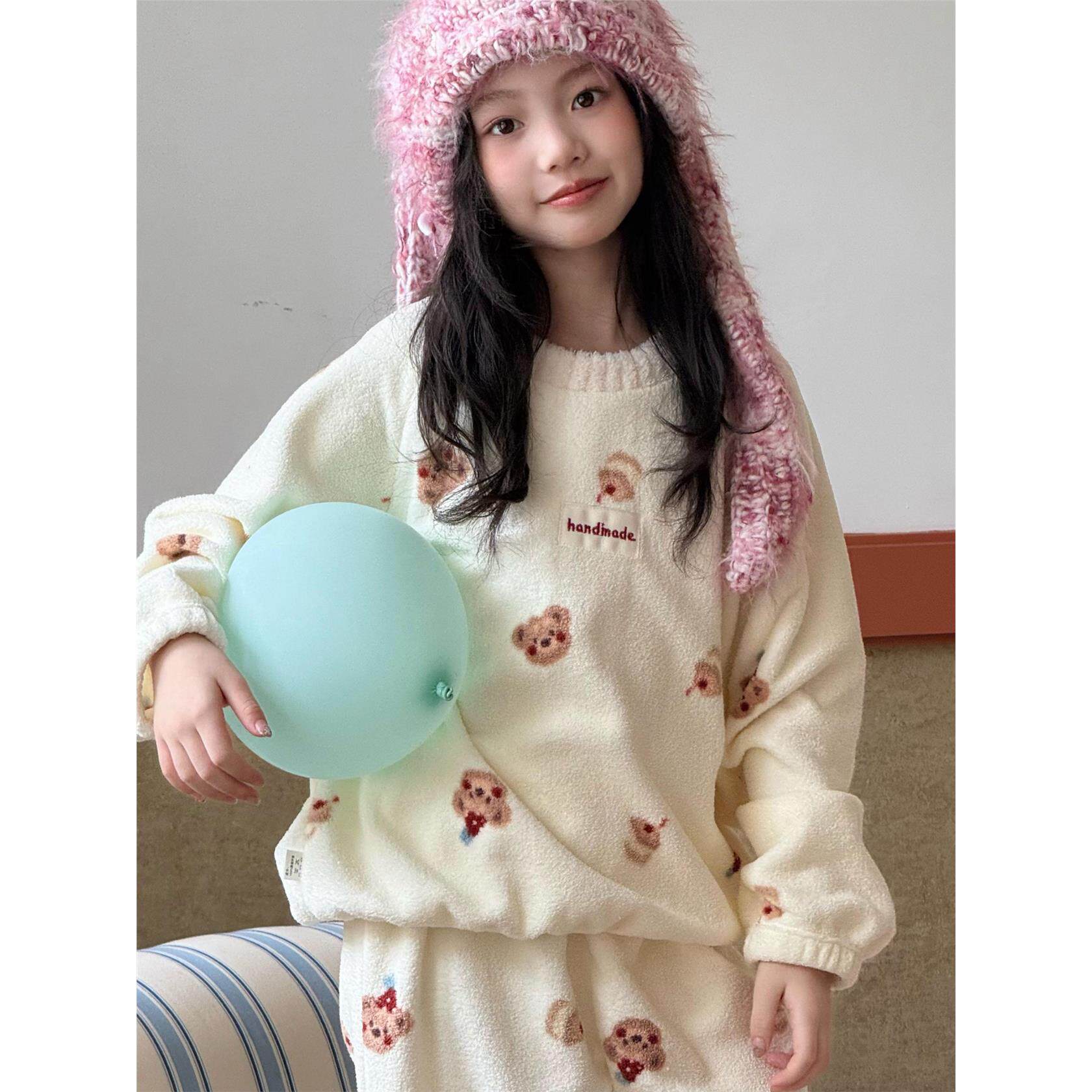 女童睡衣冬2025新款儿季