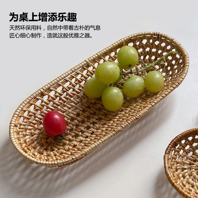 韩国日式餐具秋藤编织收