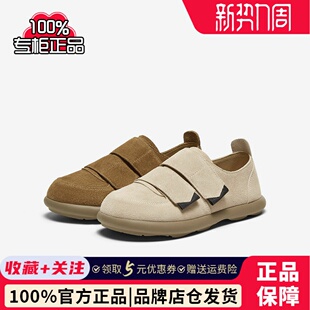 平跟圆头女单鞋 简约复古通勤勃肯鞋 BG266AM5 新款 百思图2025春季